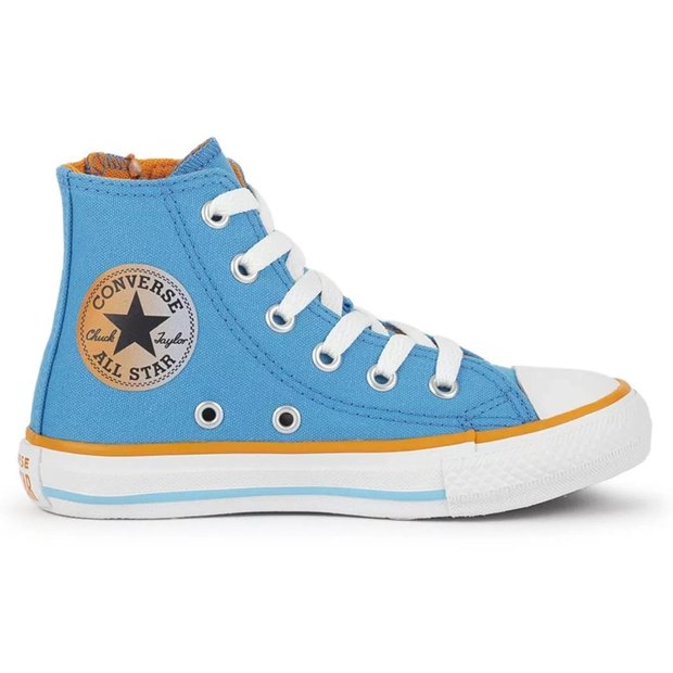 Tênis Converse Kids Chuck Taylor All Star Hi Seasonal Plus Azul