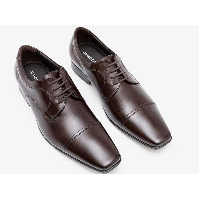 Sapato Social Democrata Cadarço Preto 450052 Terê Calçados