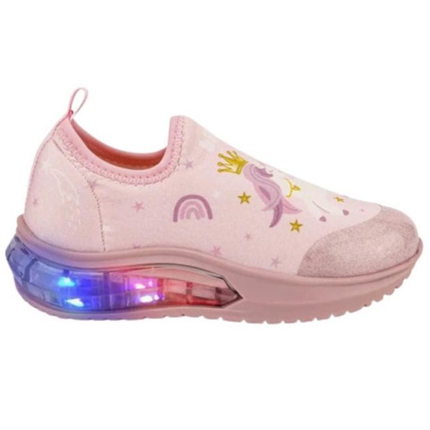 Tênis Infantil de Luz Bibi Space Wave Rosa Sugar de Unicórnio