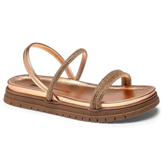 Sandália Dakota Flatform Papete Com Brilho e Strass Feminino Y3013