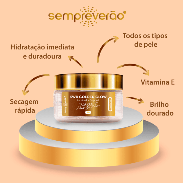Kit Realce Perfeito: Shimmer 50g + Golden Glow 50g