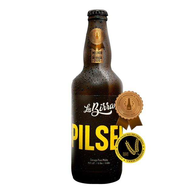 La Birra Pilsen - Cx 6 garrafas 500ml