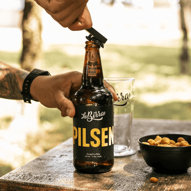 La Birra Pilsen - Cx 6 garrafas 500ml