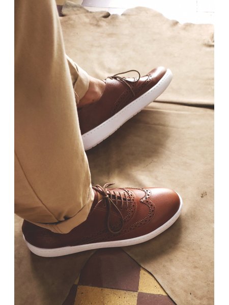 Sapato em Couro | Brogue Sneaker Dover | Riscato