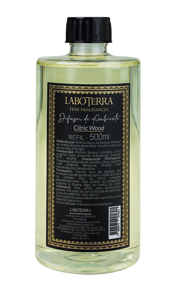 Citric Wood - Refil Difusor de Aromas 500ml | Laboterra