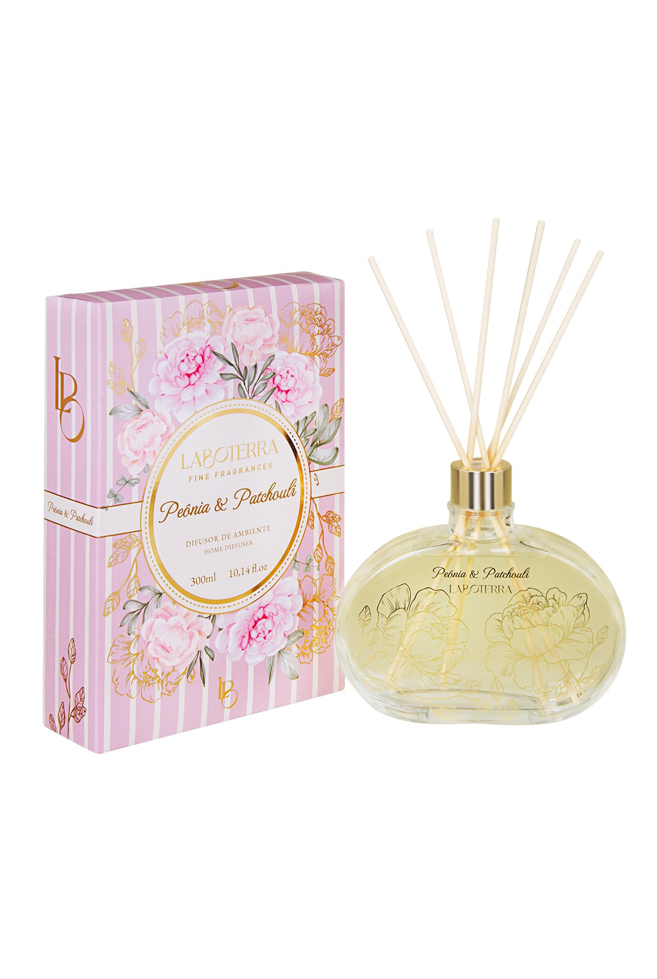Peônia e Patchouli – Difusor de Aromas 300ml | Laboterra