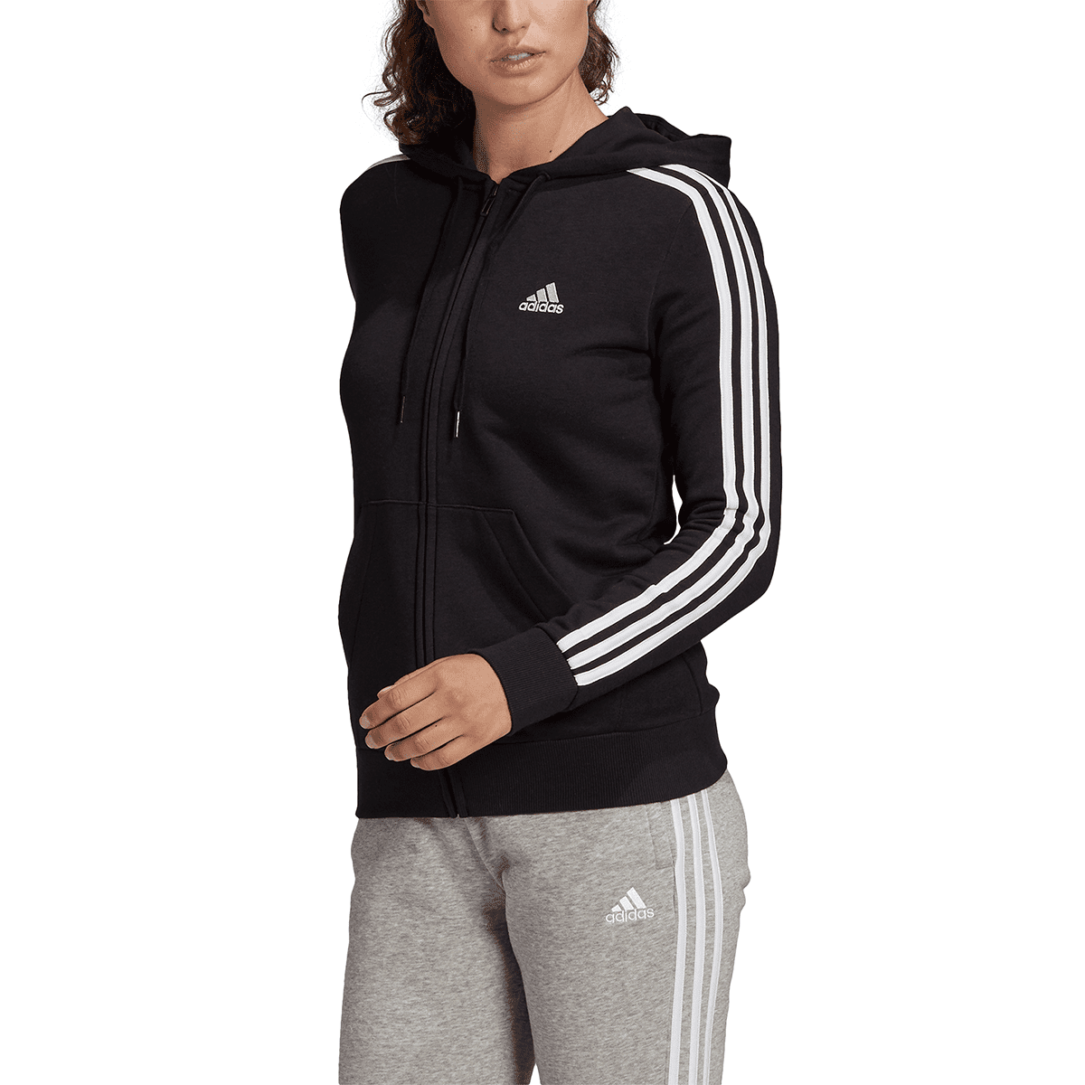 Blusa Moletom Adidas 3 Listras Feminina Ufit Brasil