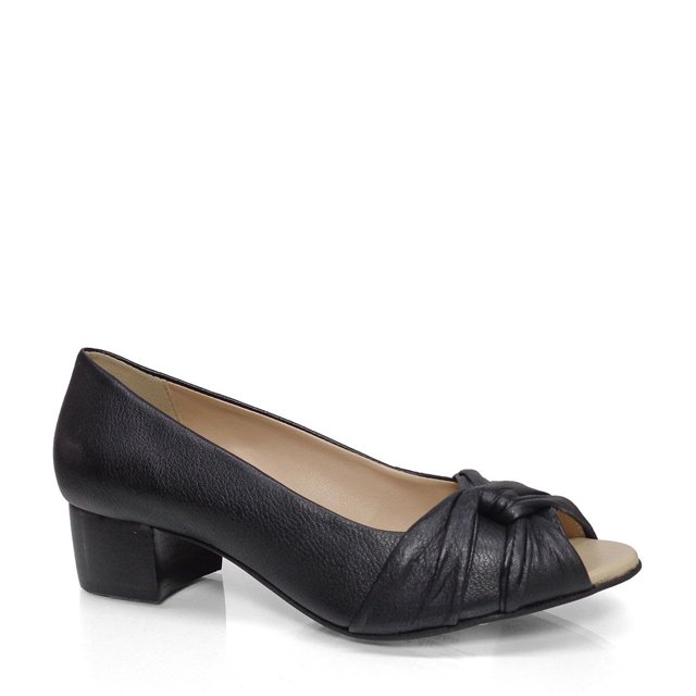 Peep Toe Salto Baixo Dina Mirtz Melania Benett