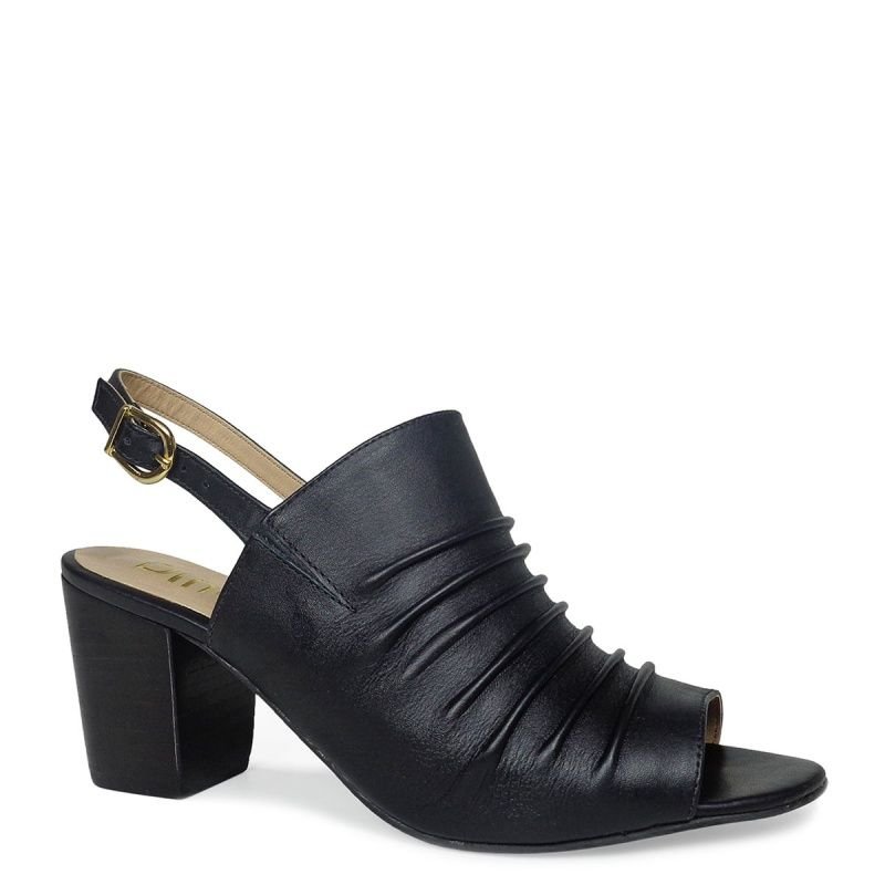 Sandália Drapeada Dina Mirtz em Rugas | Melania Benett