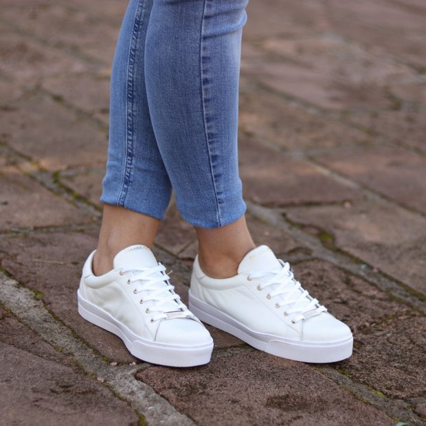 Tenis Branco Estiloso Tênis Casual Masculino Branco Sola Alta