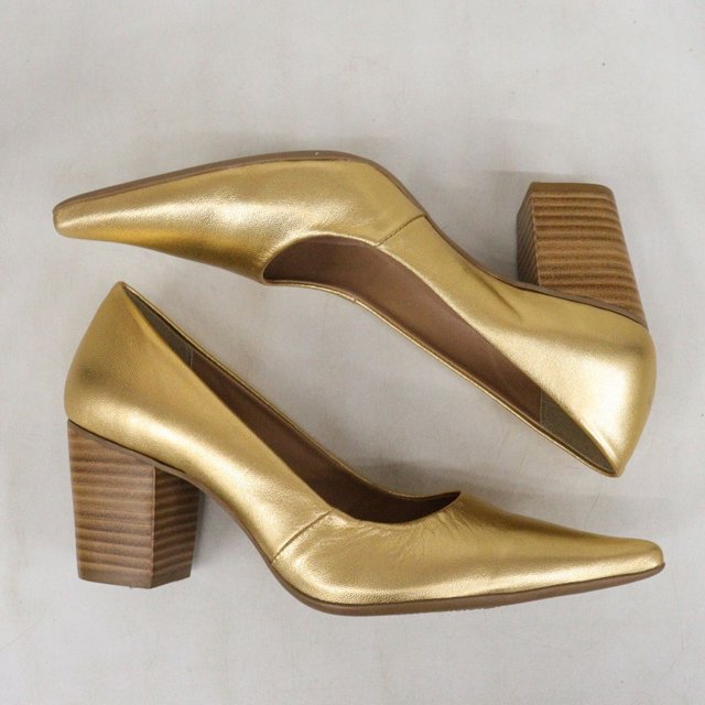 Scarpin Dina Mirtz Bico Fino Salto Grosso (Lote Promocional