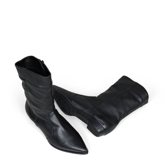 Bota Sem Salto Cano Médio Dina Mirtz Melania Benett