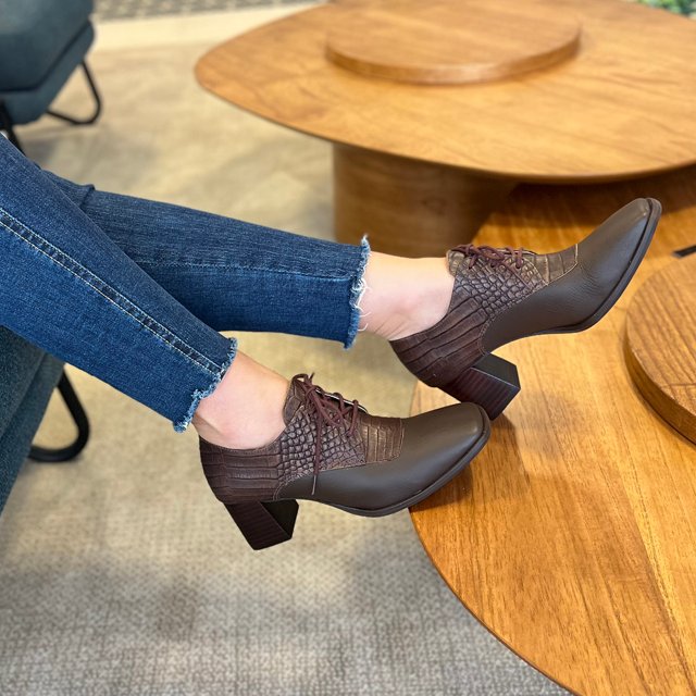 SAPATO FEMININO BICO QUADRADO DINA MIRTZ REF 27351 Fino Raro