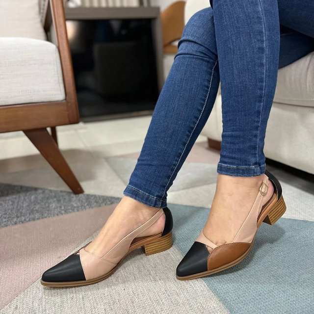 Saltinho Sapato Baixo Social Sapato Social Feminino Salto Sapato