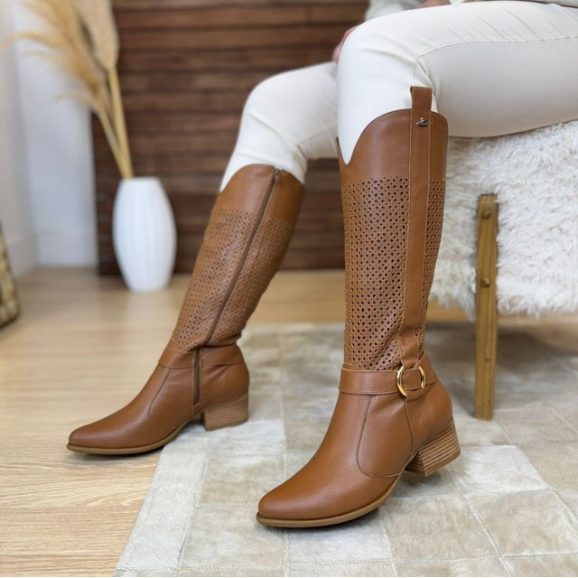 Feminina Cano Alto Bota Sem Salto Couro Botas Femininas 2019 Sem