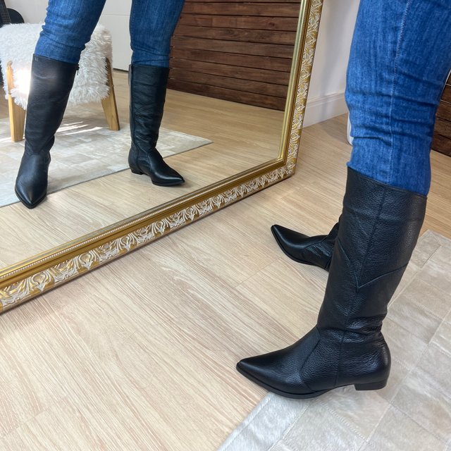 Bottero Feminina Cano Alto Bota Bico Fino Bottero Bota Bico Fino