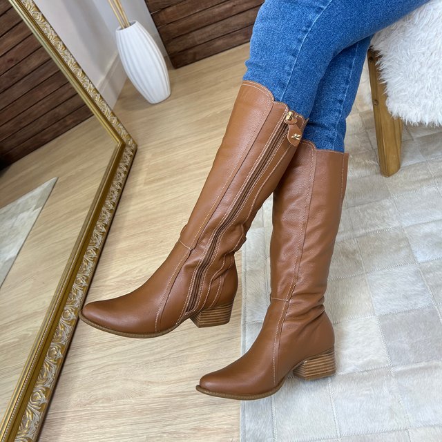 Cano Alto Bota No Verao Bota Preta Texturizada Constance Calçados