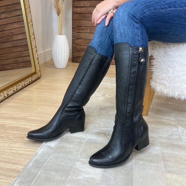 Cano Longo Botas De Inverno Cano Curto BOTA FEMININA CANO LONGO EM