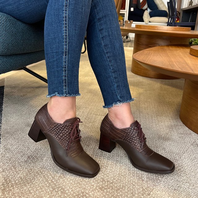 Sapato Social Feminino Salto Quadrado Sapato Scarpin Feminino Bico