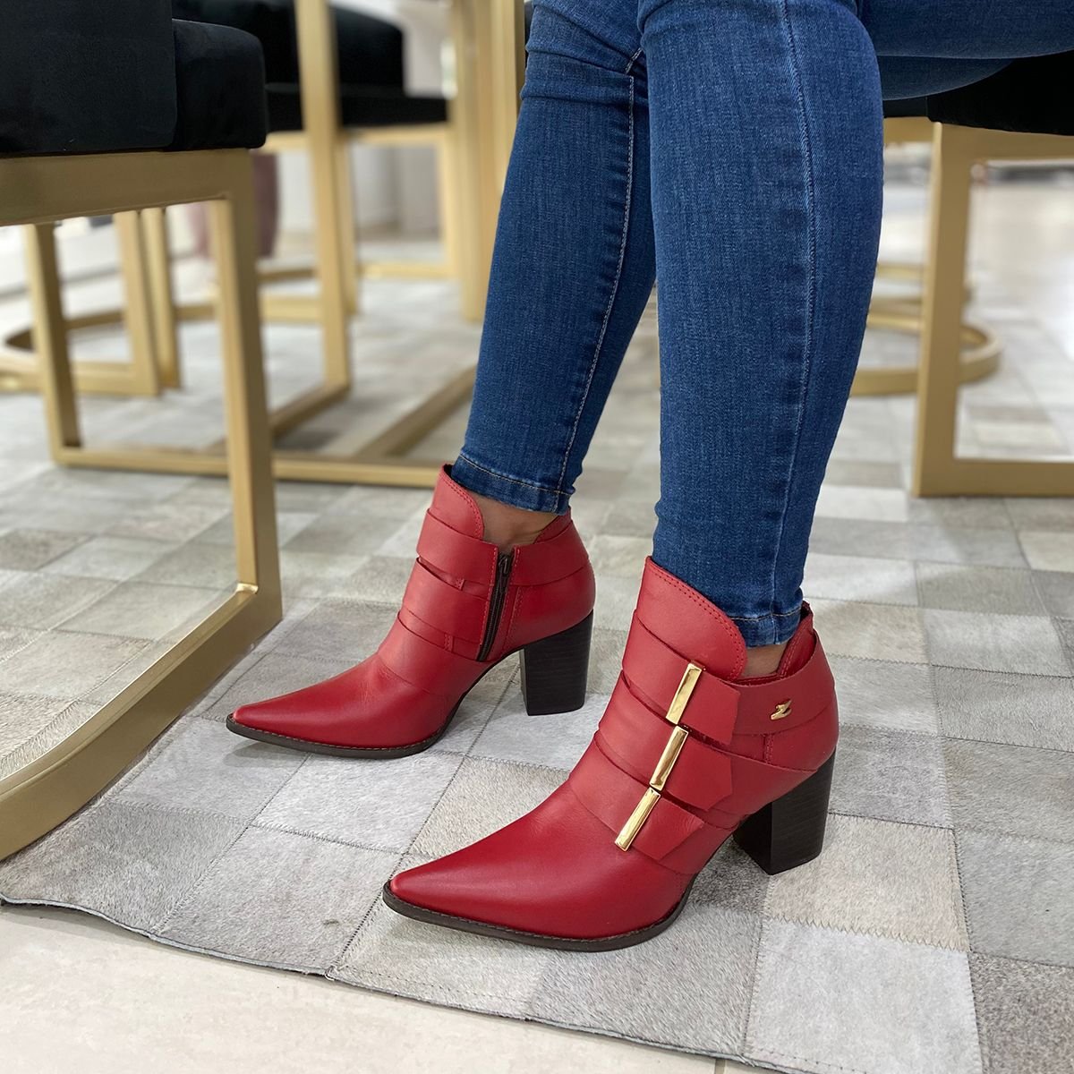 Dina Mirtz Country Sapato Country Dina Mirtz Bota Cano Baixo Salto