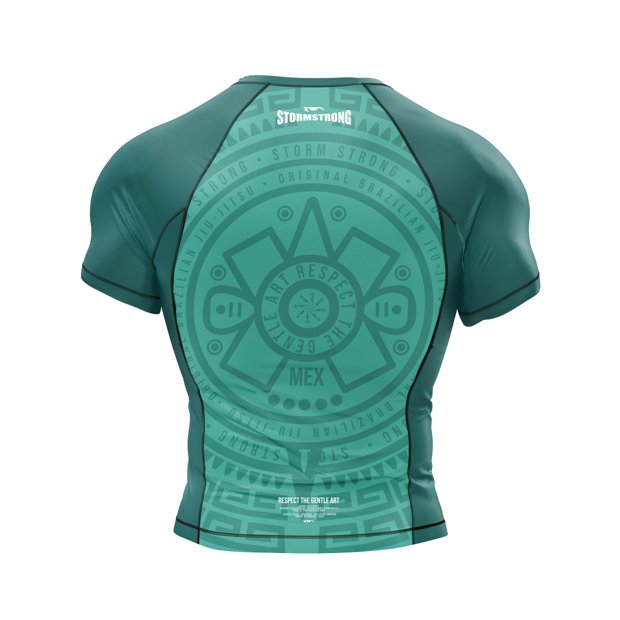 Rash Guard Manga Curta No Gi Jiu-Jitsu StormStrong Seleções 26 México ...