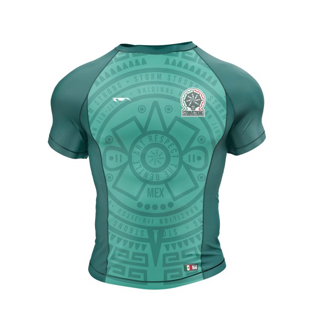 Rash Guard Manga Curta No Gi Jiu-Jitsu StormStrong Seleções 26 México ...