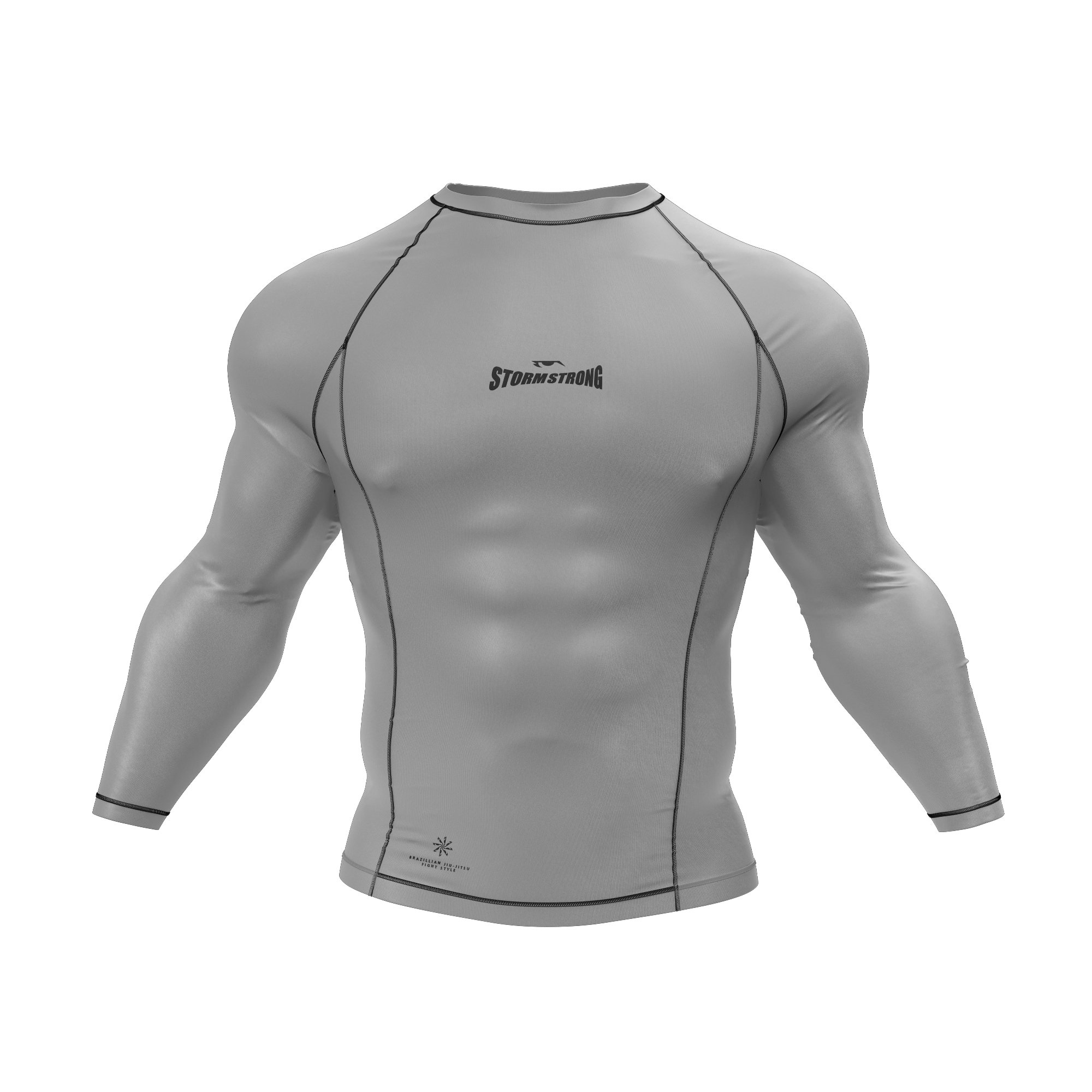 RASH GUARD ESSENTIAL COLORS - IRON- ML | StormStrong Fight Co.