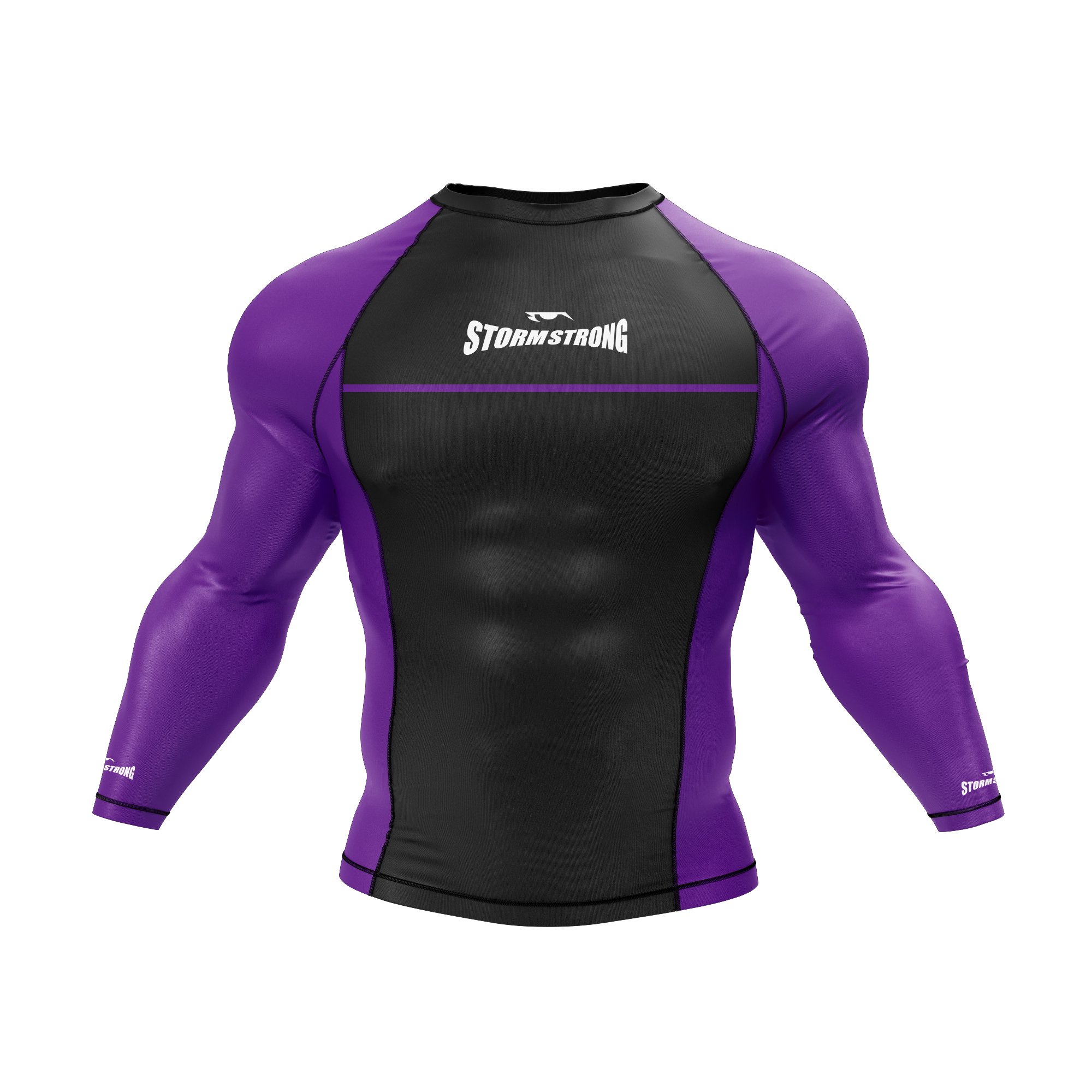 RASH GUARD STORMSTRONG -COMP. 2025 - ML - ROXO | StormStrong Fight Co.