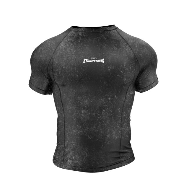 RASH GUARD ESSENTIALS - STORMSTRONG - STEEL - MC | StormStrong Fight Co.