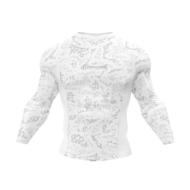 STRONG ours ロンt RASH GUARD TATICAL - SNOW - ML | StormStrong Fight Co.