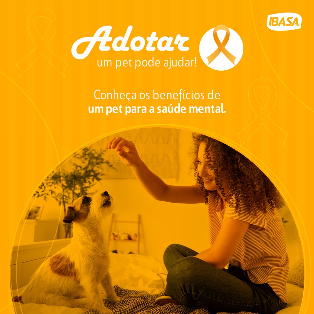 Adotar um pet pode auxiliar a sua saúde mental