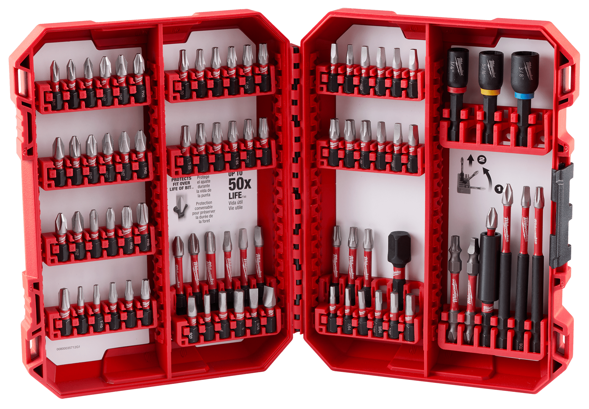 MASH resolveシリーズ2点セット Kit de Bits (80 peças) SHOCKWAVE™ - 48-32-4094 | Milwaukee® Tool