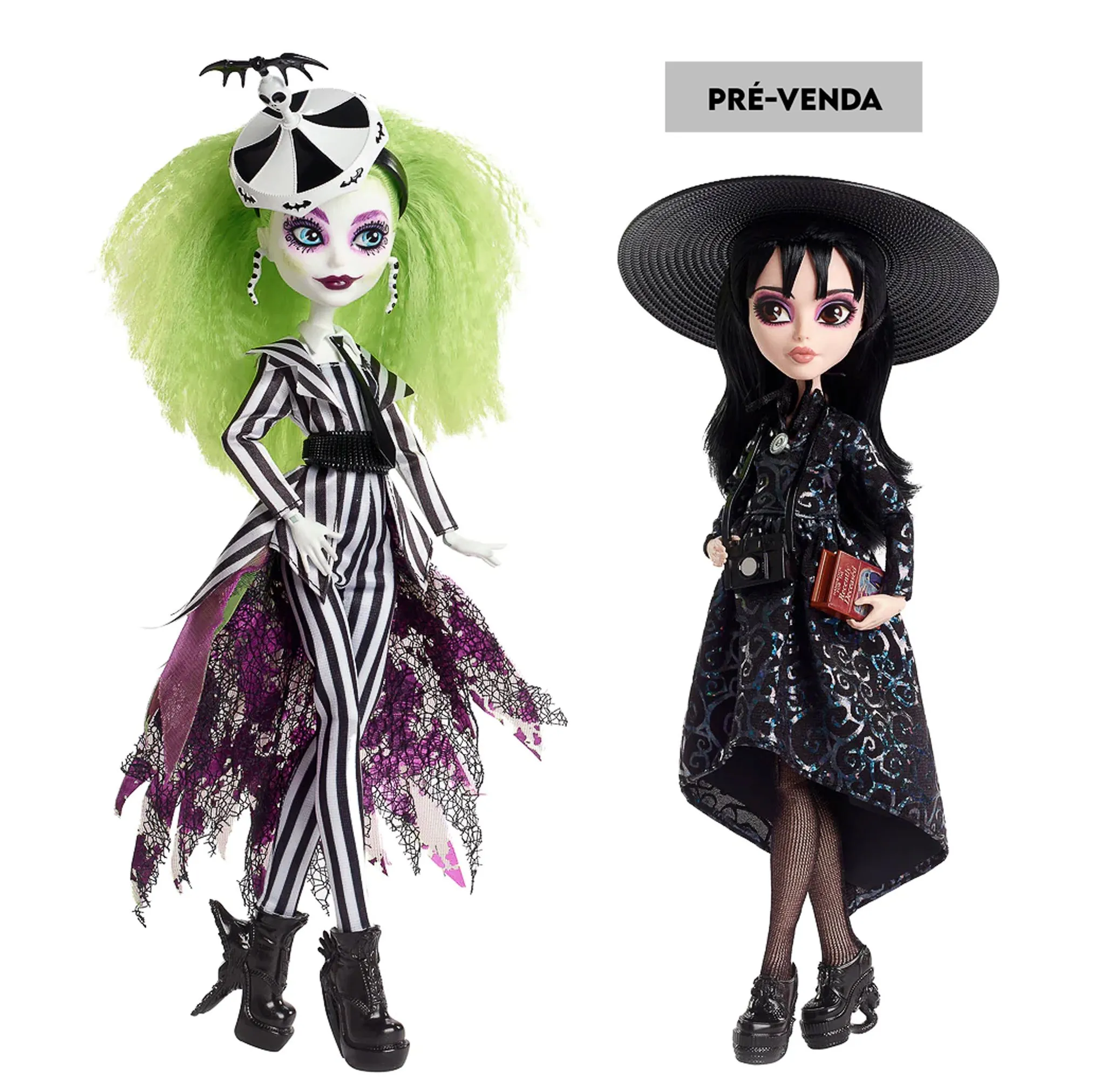 PRÉ-VENDA Bonecas Beetlejuice & Lydia Deetz Monster High Skullector Giftset  Doll - Mattel