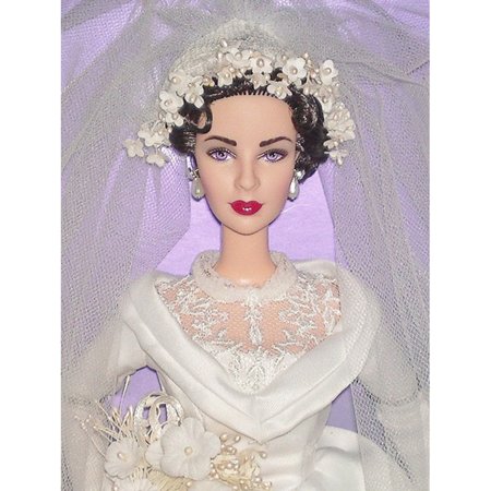PRÉ-VENDA Boneca Barbie Collector Elizabeth Taylor Father of the Bride ...