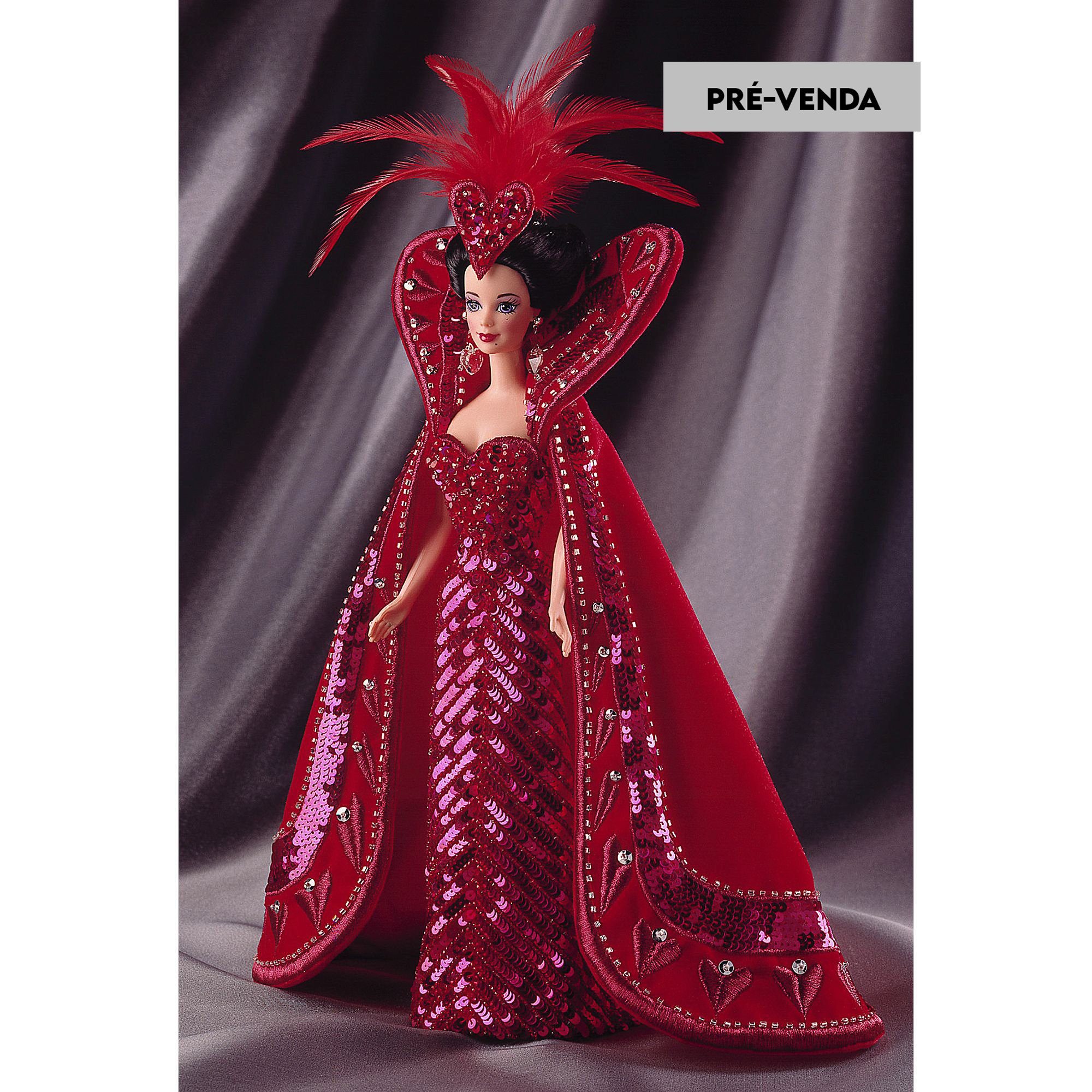 コレクション Queen of Hearts Barbie Convention Doll PRÉ-VENDA Boneca Barbie Collector Bob Mackie Queen of Hearts