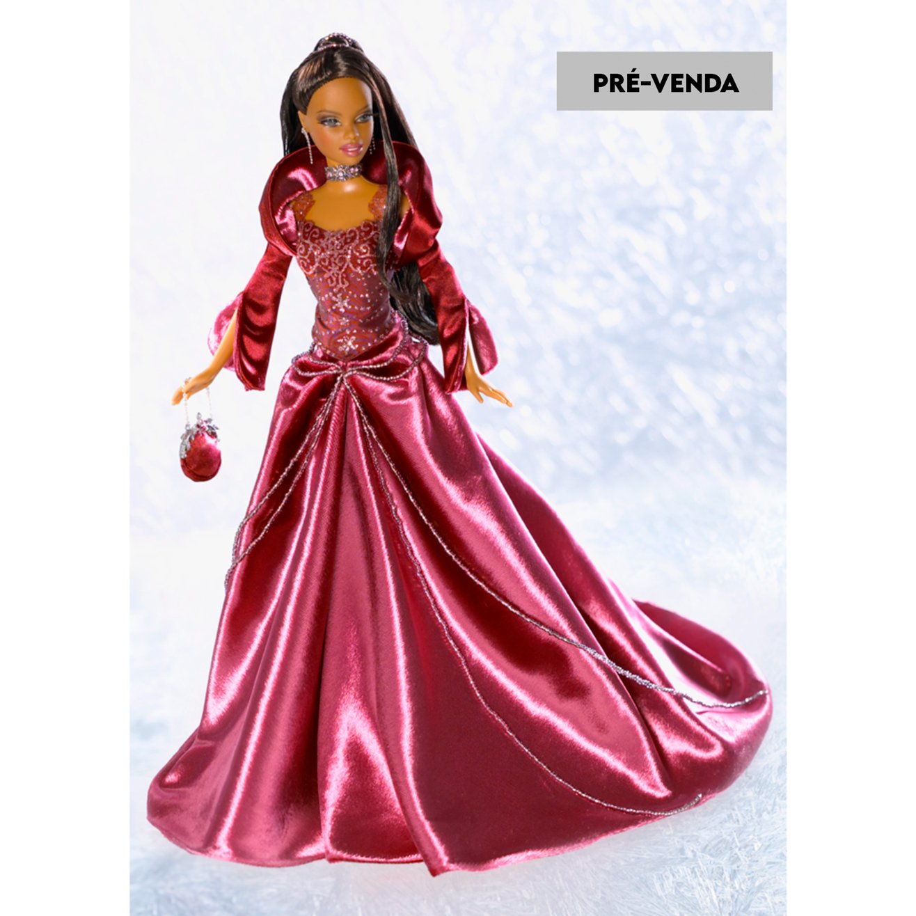 PRÉ-VENDA Boneca Barbie Holiday 2004 Vestido Vermelho Afro