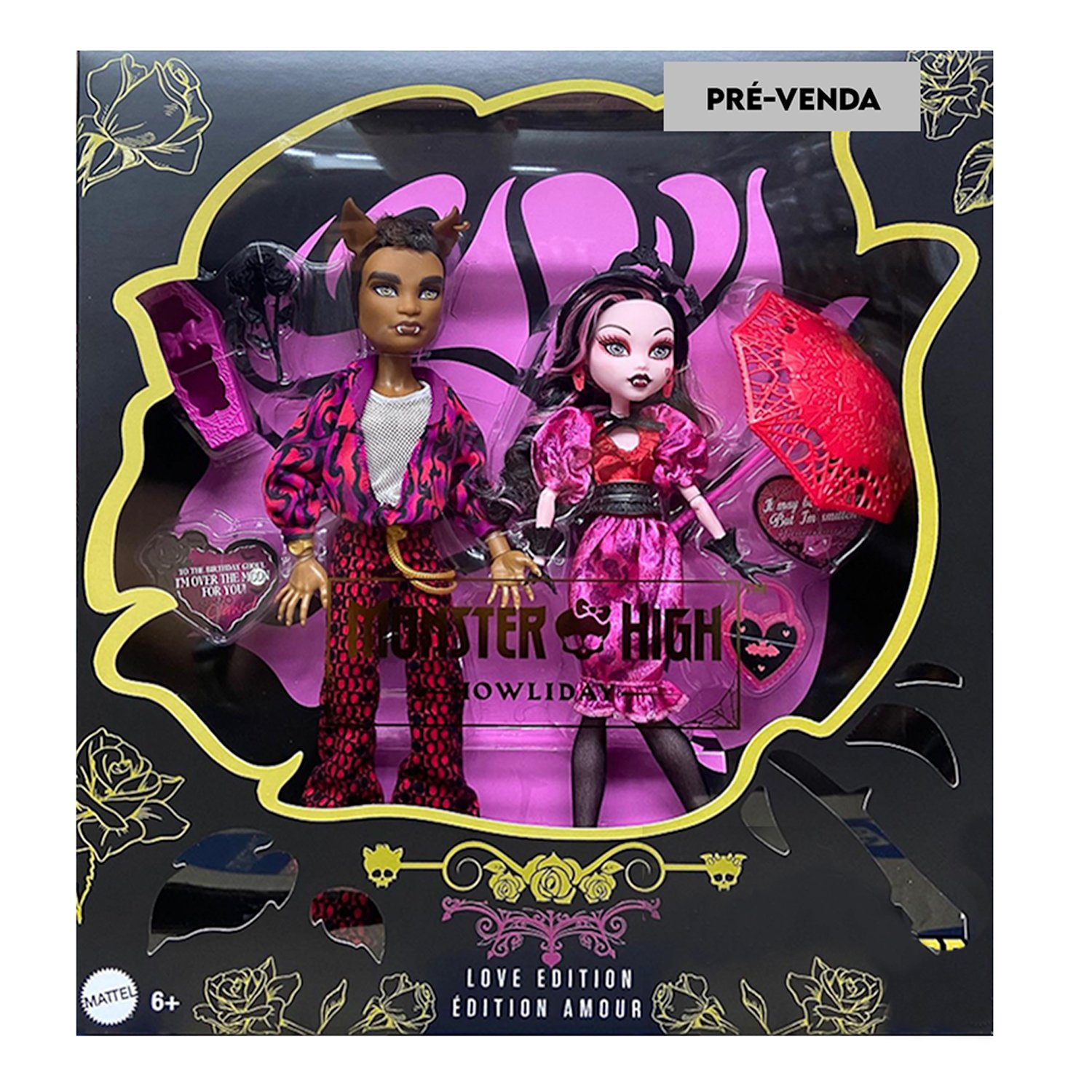 Lucaria　HOWL PRÉ-VENDA Boneca Monster High Howliday Love Edition Draculaura