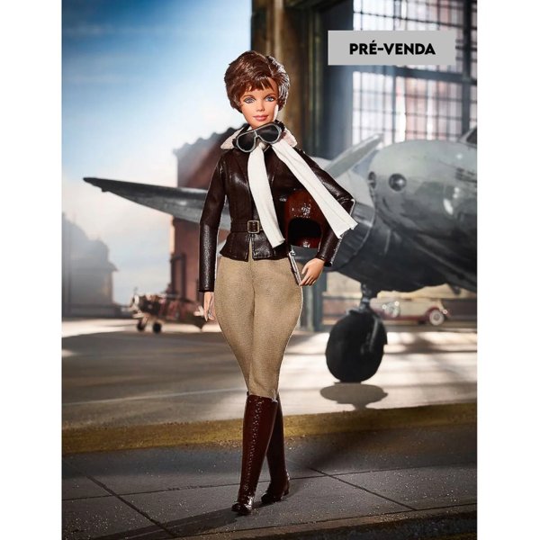 PRÉ-VENDA Boneca Barbie Signature Inspiring Women Amelia Earhart