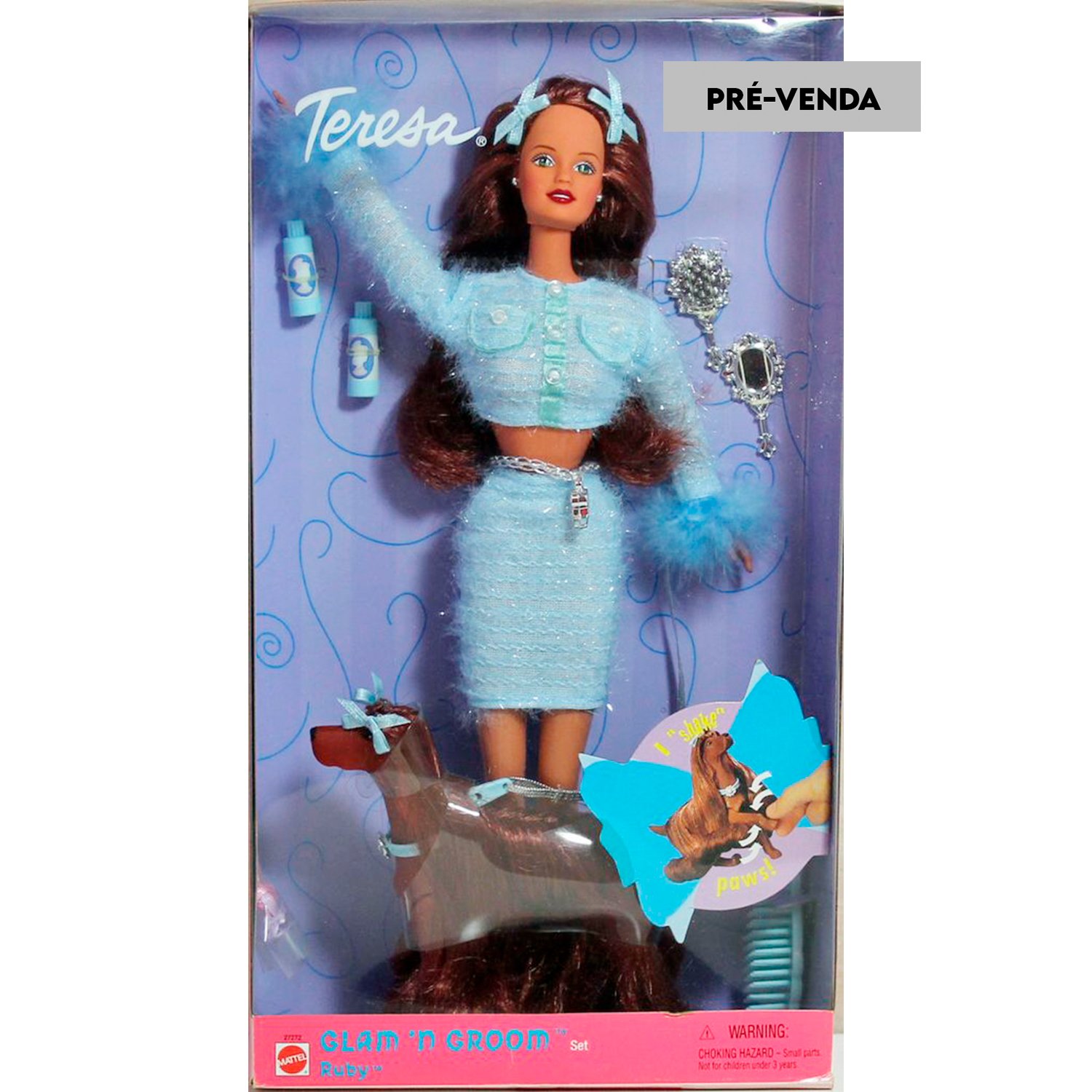 PRÉ-VENDA Boneca Barbie Glam 'n Groom Teresa Mattel Doll Collector