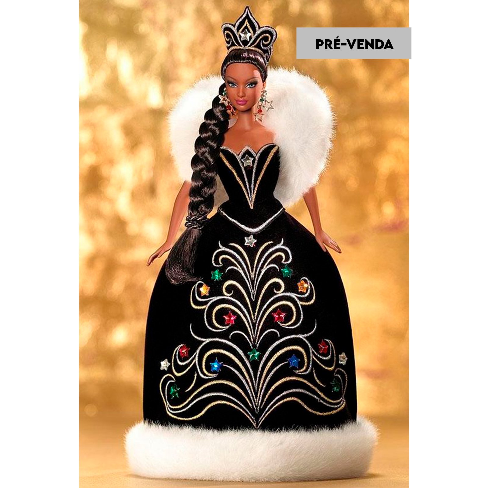 PRÉ-VENDA Boneca Barbie Collector Holiday 2006 by Bob Mackie Afro