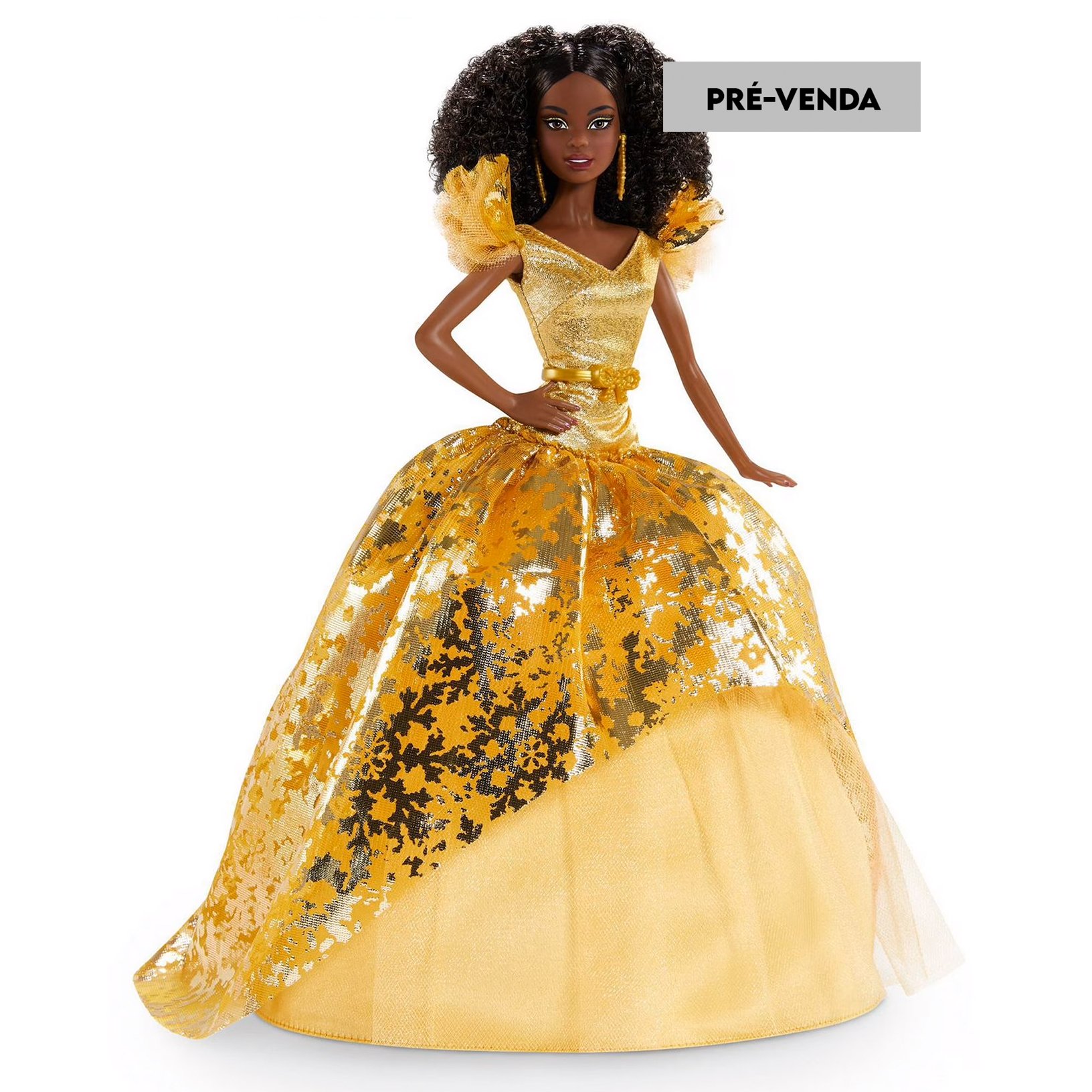 PRÉ-VENDA Boneca Barbie Signature Holiday 2020 Afro Mattel