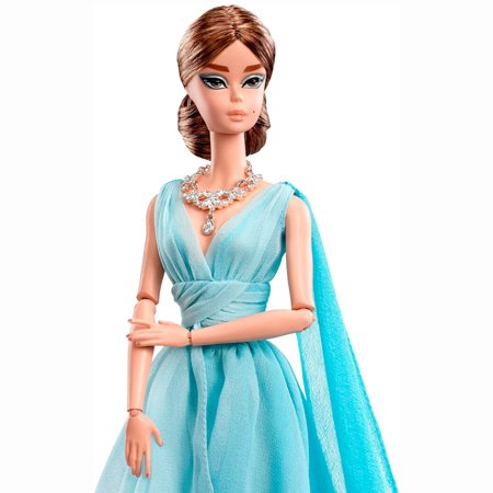 PRÉ-VENDA Boneca Barbie Collector Silkstone Blue Chiffon Ball Gown