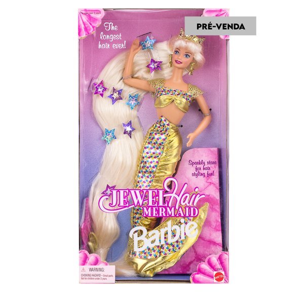 PR VENDA Boneca Barbie Sereia Jewel Hair Mermaid Mattel