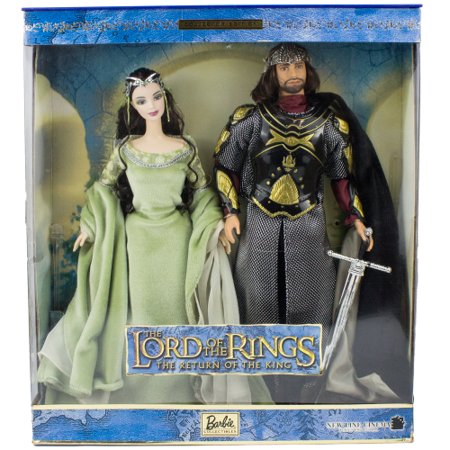 ロードオブザリング　Lord of the Rings Barbie&Ken Bonecos Barbie Collector Arwen & Aragorn The Lord of Rings Giftset