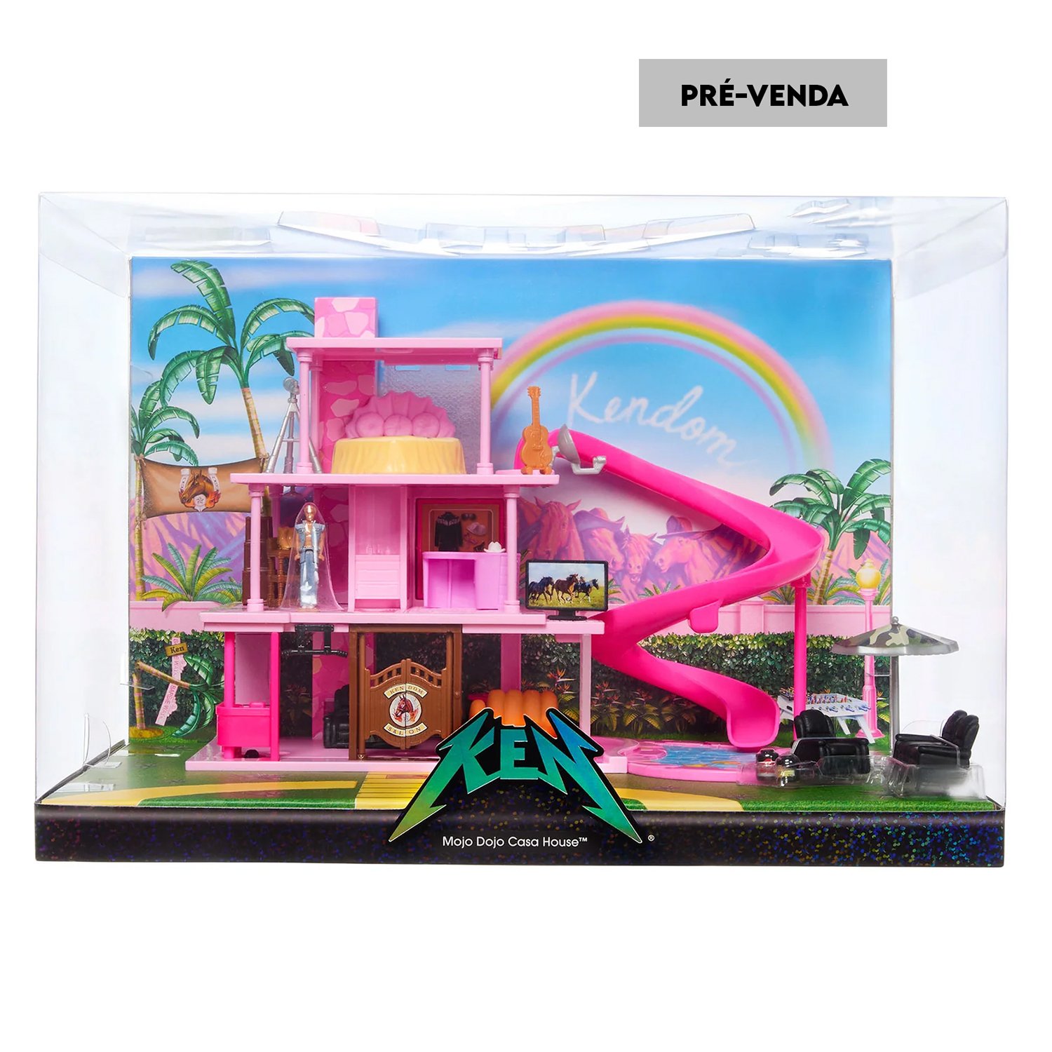 コンペイ10　PINK HOUSE PRÉ-VENDA Mini BarbieLand Mojo Dojo Casa House - Mattel | Doll