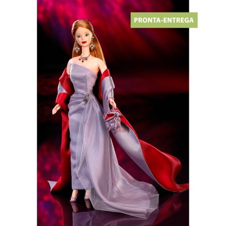 Boneca Barbie Collector Vera Wang Barbie Vestido Roxo 1998