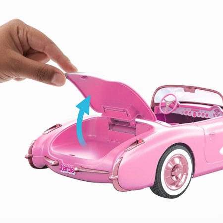 Carro Hot Wheels RC Corvette Rosa com Controle Remoto do Filme