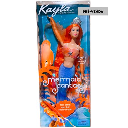 PRÉ-VENDA Boneca Barbie Mermaid Fantasy Cabelo Laranja 56764