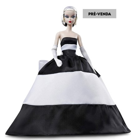 PRÉ-VENDA Boneca Barbie Signature Silkstone Black White Forever
