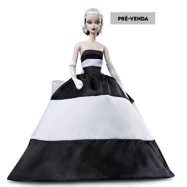 PRÉ-VENDA Boneca Barbie Signature Silkstone Black & White Forever